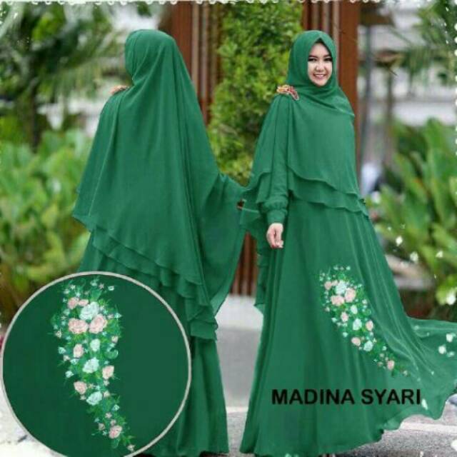 Gamis syari Ceruti High Quality /Madina gamis Syari