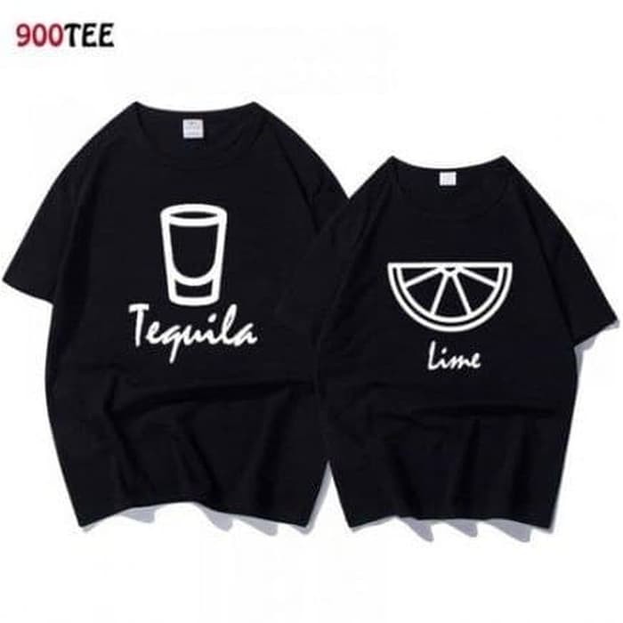 BAJU KAOS COUPLE MURAH TEQUILA LIME - TEE TUMBLR UNISEX
