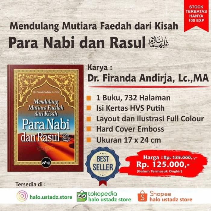 ( Buku ) Mendulang Mutiara Faedah Dari Kisah Para Nabi dan Rasul