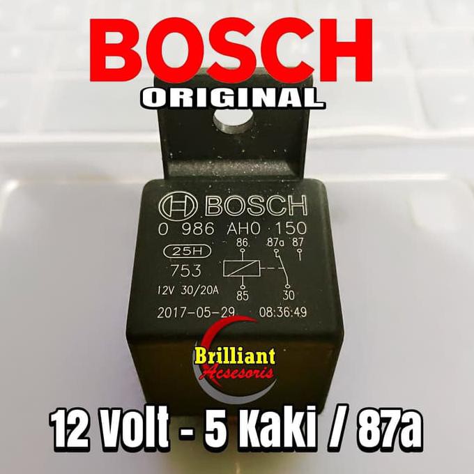 Relay Bosch 12v kaki 5 87A