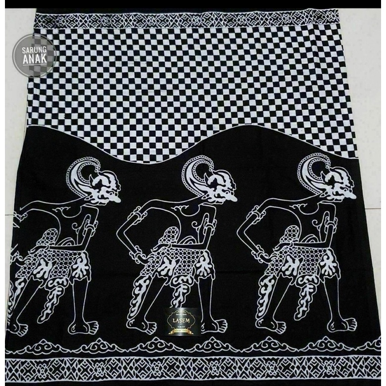 sarung anak motif wayang 3/sarung wayang/sarung anak/sarung katun/sarung/bisa cod/sarung batik