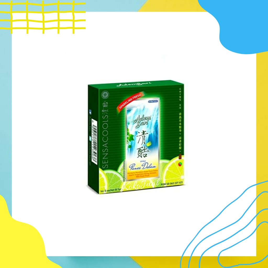 

ADEM SARI Sachet 7 gr | Minuman Panas Dalam 1 Box isi 5 Sachet