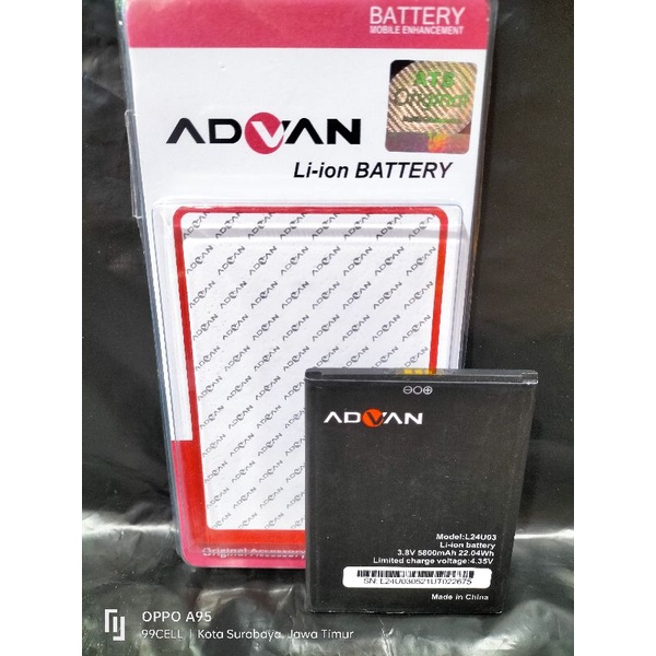 Baterai | Battery | Batre Advan NASA | L24U03 Original