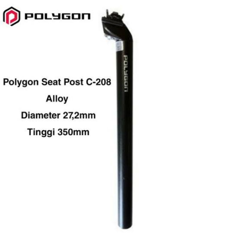 Seatpost Polygon 27.2 mm 27.2mm Tiang Sadel Tempat Duduk Sepeda