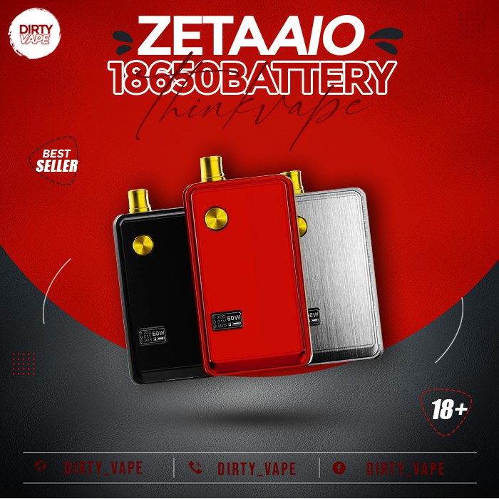 Vape Refillable Pod Think Vape ZETA AIO 60W Pod System Kit 3ml Stark  Reduziert Kaufen Jetzt Bei Think Vape Zeta 60w 18650 Pod Kit Amazon