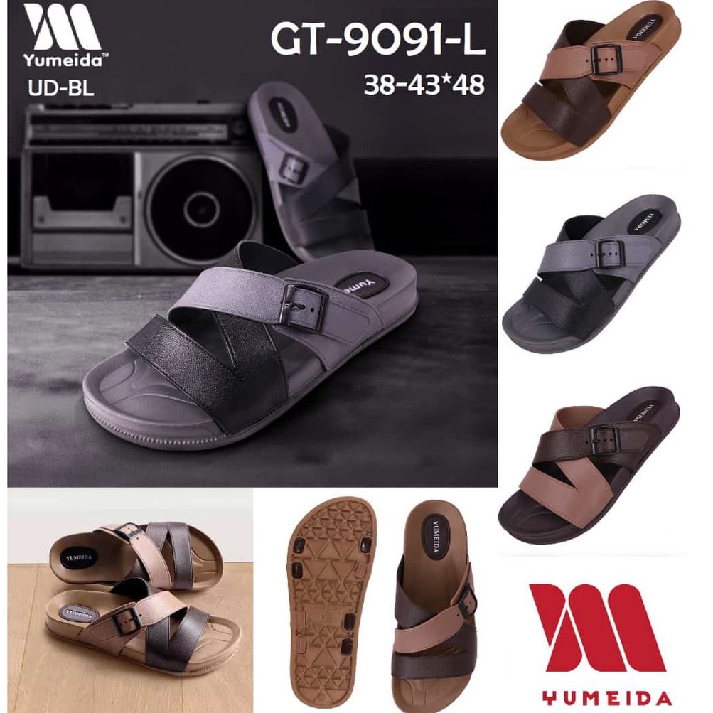 Sandal Cowok Import YUMEIDA / Sandal Jelly Cowok 9091 Import