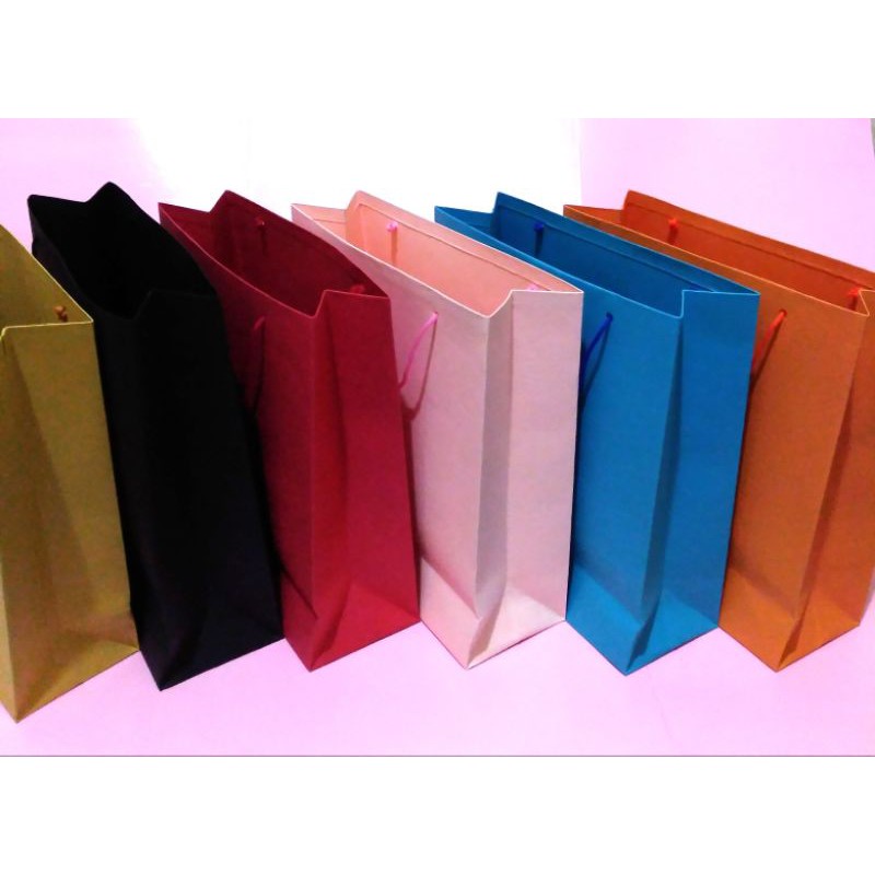 (1pcs) Paper Bag Warna (28x11x29cm) | Handmade | INDAY SHOP