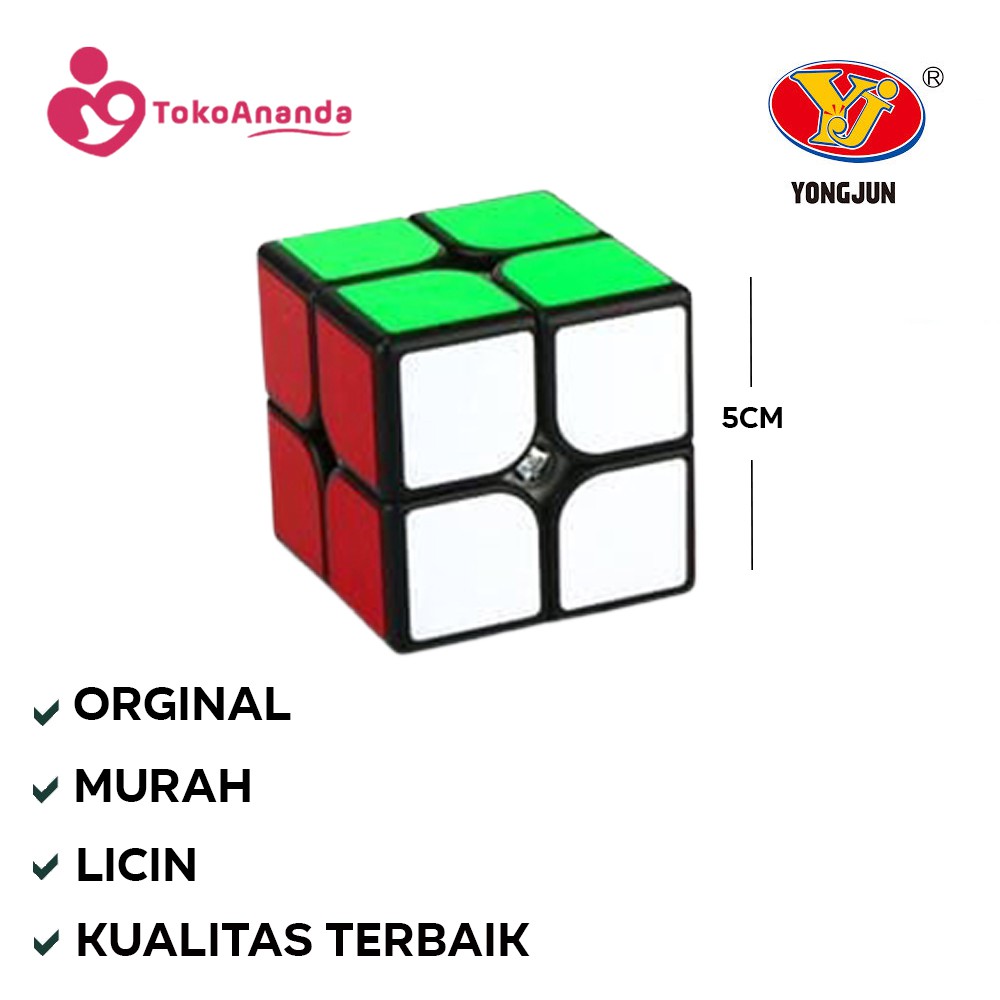 RUBIK 2x2 YONGJUN / RUBIK 2X2 YONG JUN ORIGINAL / MAINAN RUBIK / RUBIK 2 X 2 / RUBIK / RUBIC