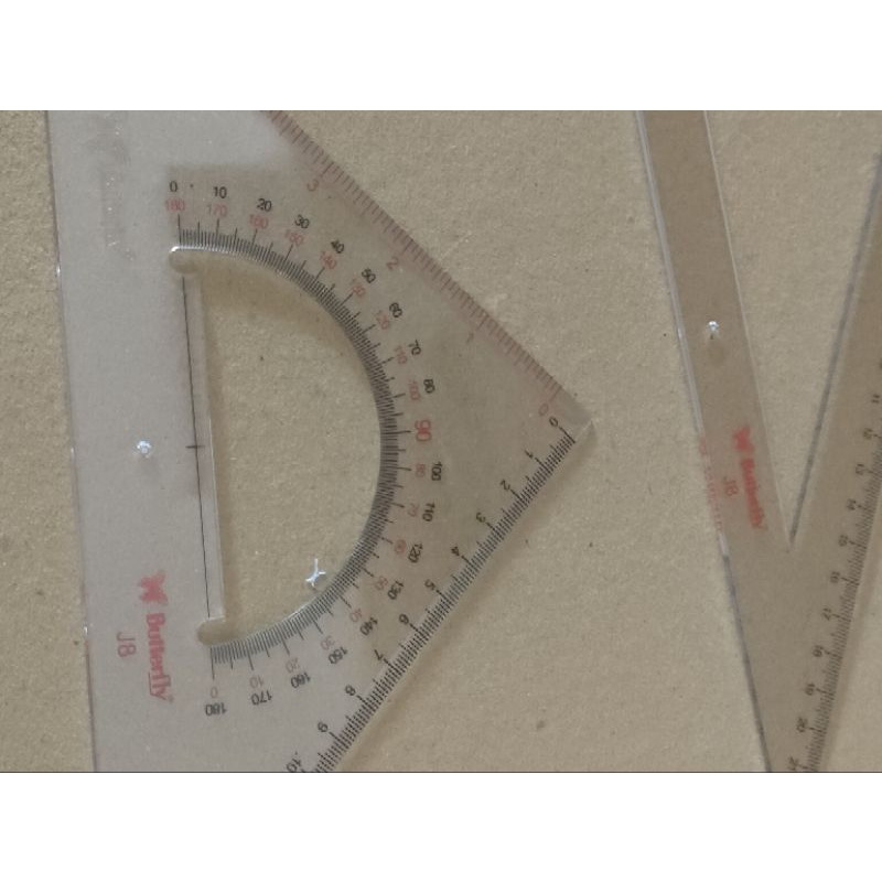 

penggaris segitiga butterfly set no.J8 triangle rulers