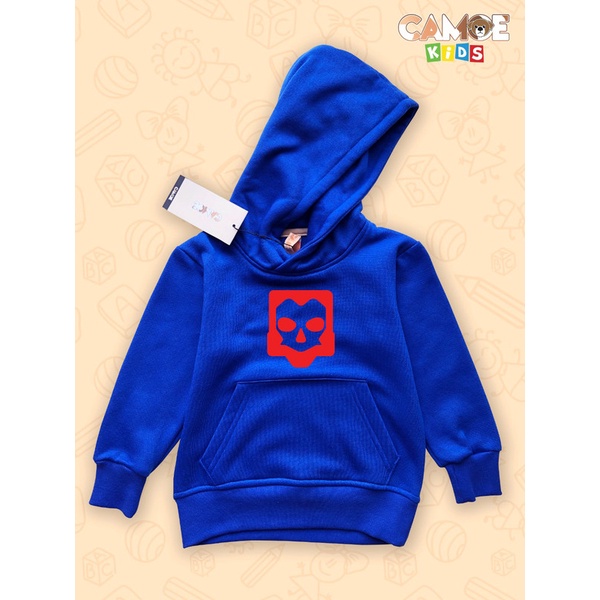 Hoodie Anak KIDS Gaming Valorant Yoru Oni Mask Red Logo
