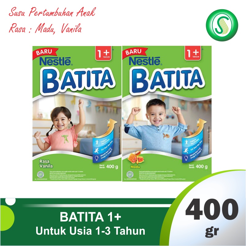 NESTLÉ DANCOW BATITA 1+ Madu / Vanila 400gr - susu pertumbuhan usia 1-3 tahun