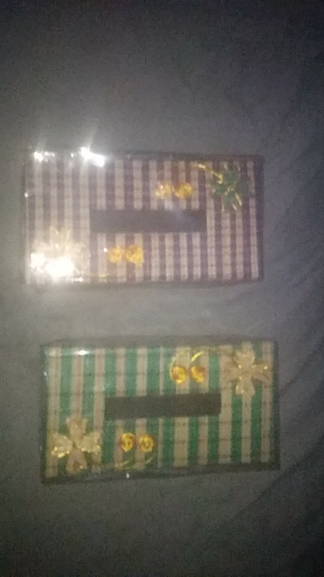 Tempat Tissue Anyaman Mendong Bunga