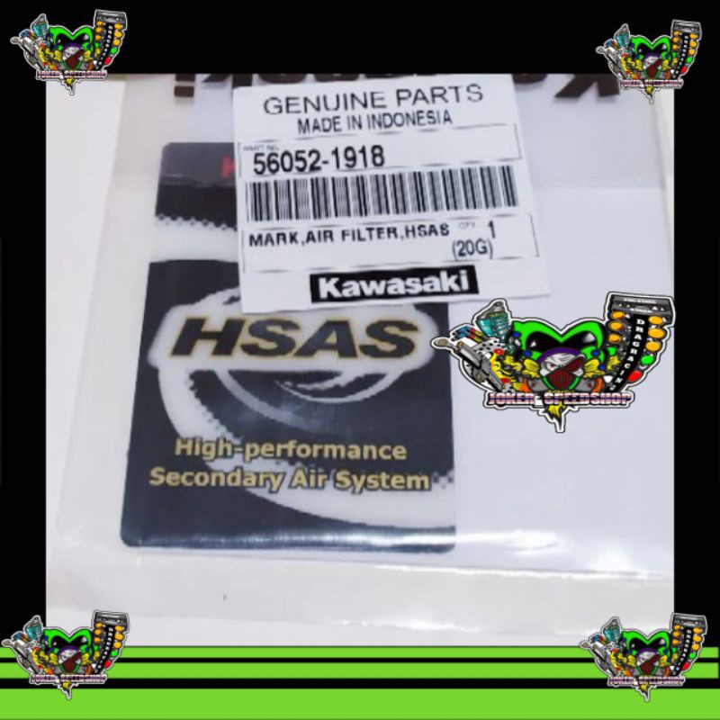 Sticker HSAS Ninja R RR new Rr old zx SS Original kawasaki 56052-1918