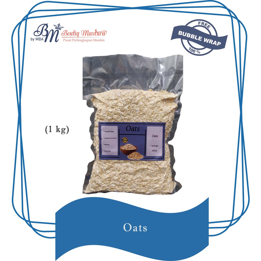 

Rolled Oat 1 Kg Gandum Utuh Original Premium Healthy Food