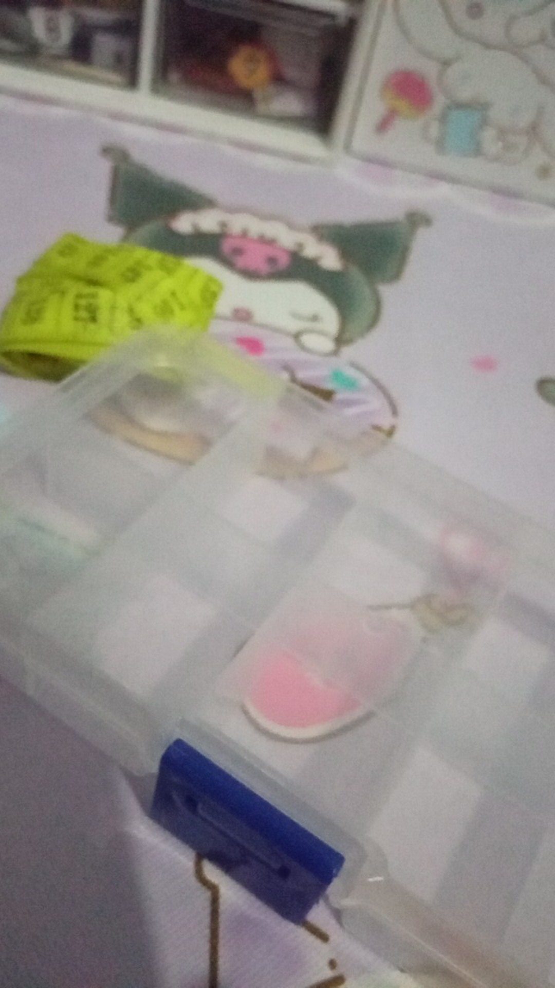 Kotak Tempat Obat , Kancing , Mote, Manik 10 Sekat / Medicine Box