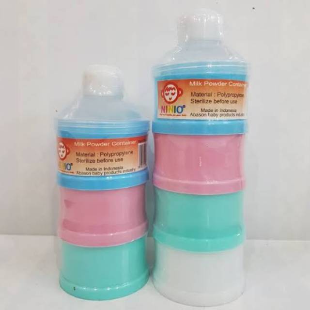 Ninio Milk Powder Container / Tempat Susu Bubuk Susun 3 dan 4