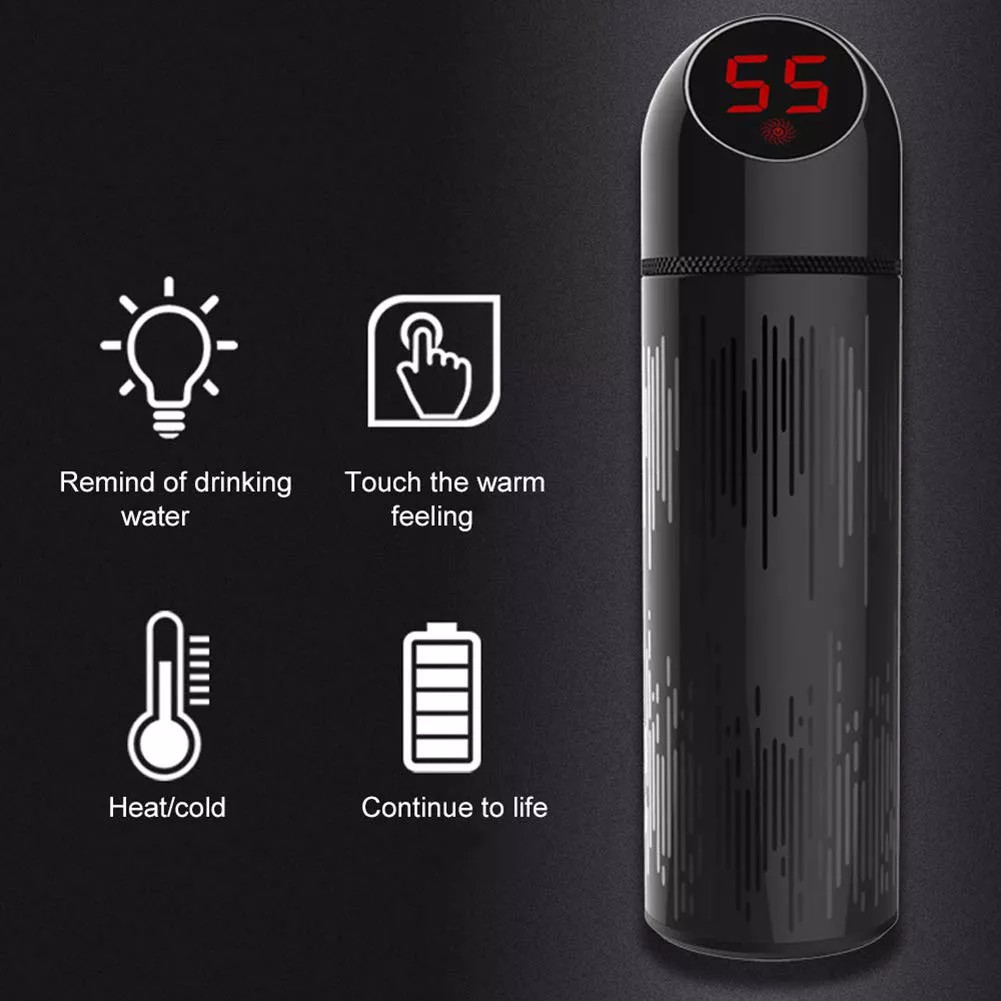 270 CROOR CR10 - Botol Termos Smart Insulation Vacuum LED Display 500ml