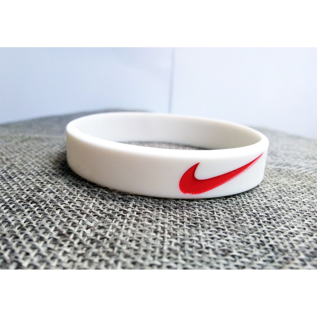 COD NIKE GELANG TANGAN PRIA - GELANG KARET NIKE SPORT ORIGINAL FASHION NIKE PUTIH L M