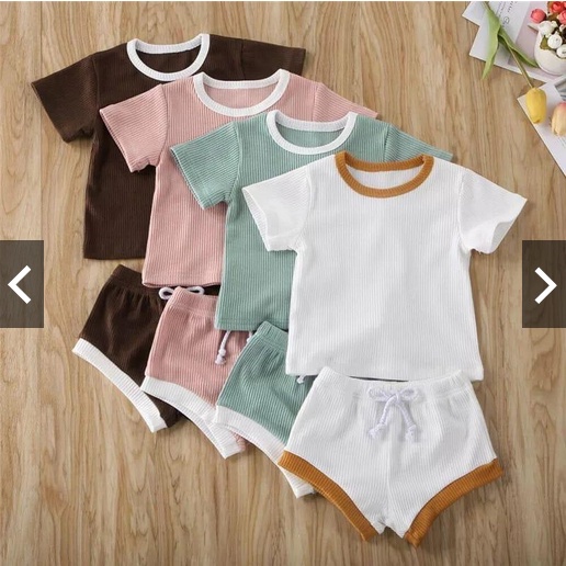 SETELAN ANAK CEWEK BIRA RIBS / SETELAN ANAK BIRA BAHAN RIBS PREMIUM