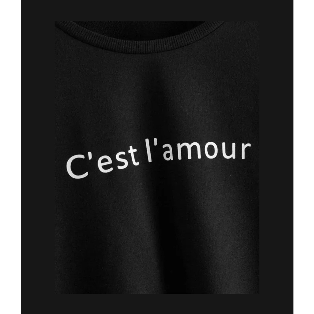 SWEATER CROOPE C'EST I'AMOUR OBLONG CROOPE WANITA