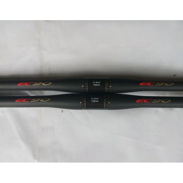 Handlebar EC90 Full Carbon Size 31.8mm Panjang 720mm Flat bar - Stang Karbon Sepeda MTB