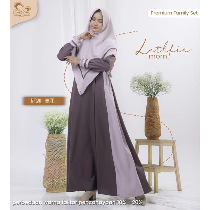 DRESS ONLY LUTFHIA ORIGINAL BY SALVINA HIJAB SIZE XXL / GAMIS SIZE XXL / GAMIS SIZE JUMBO