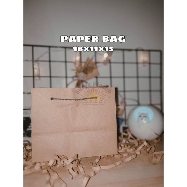 

Paper Bag / Tas Kertas Polos Warna Coklat Ukuran 18 x 11 x 15 CM (R3)