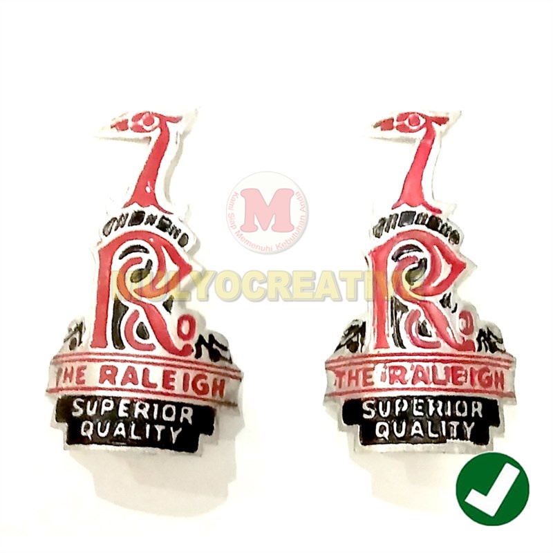 

Plat Label Merk The Raleigh - Label Merk Plat Merk Sepeda