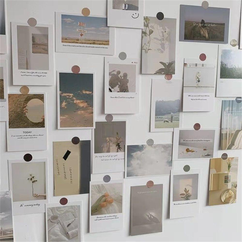 Solighter 30lembar Postcards Gift Wall Art Fotografi Props Gambar Aesthetic