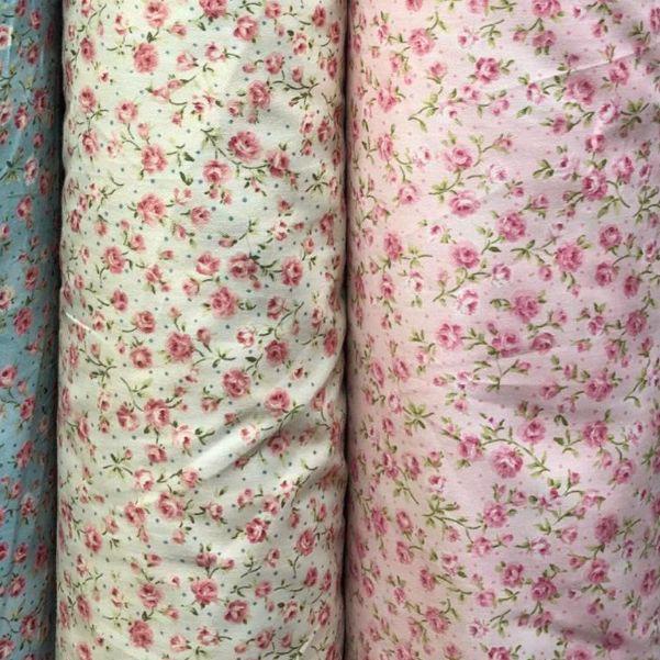 ☁ BAHAN KAIN KATUN JEPANG MOTIF BUNGA BUNGA KECIL ✬