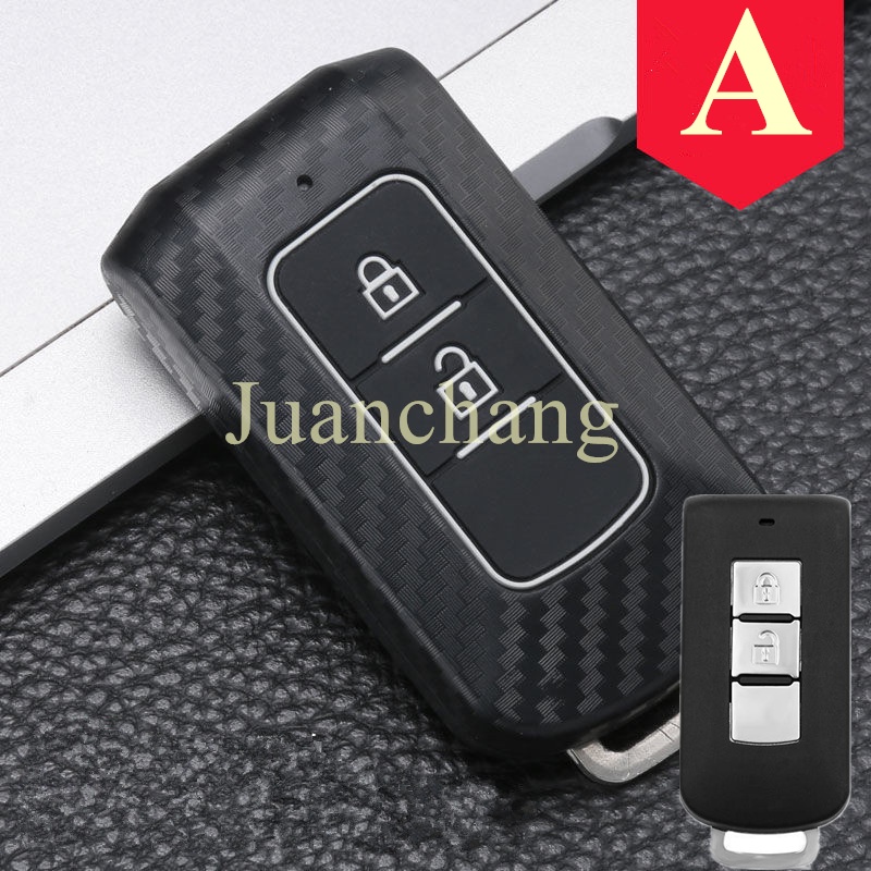 Casing Kunci Mobil Mitsubishi Outlander 3 Lancer 10 L200 ASX Colt Pajero sport ECLIPSE CROSS Mitsubishi 2x3 Tombol Paroder