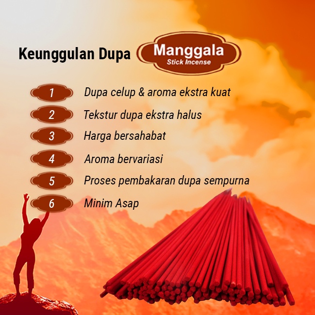 Dupa / Hio Wangi Success Manggala Stick Merah 32cm 200gr