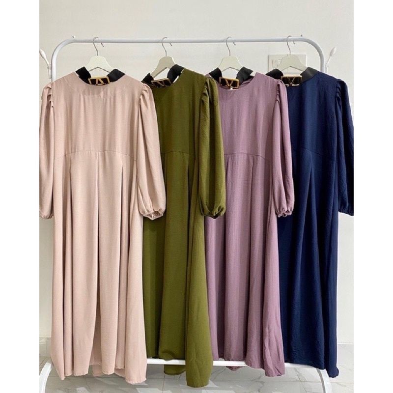 [ free belt ] DEWI DRESS CAMILA MIDI DRESS VIRAL DRESS MUSLIMAH KEKINIAN