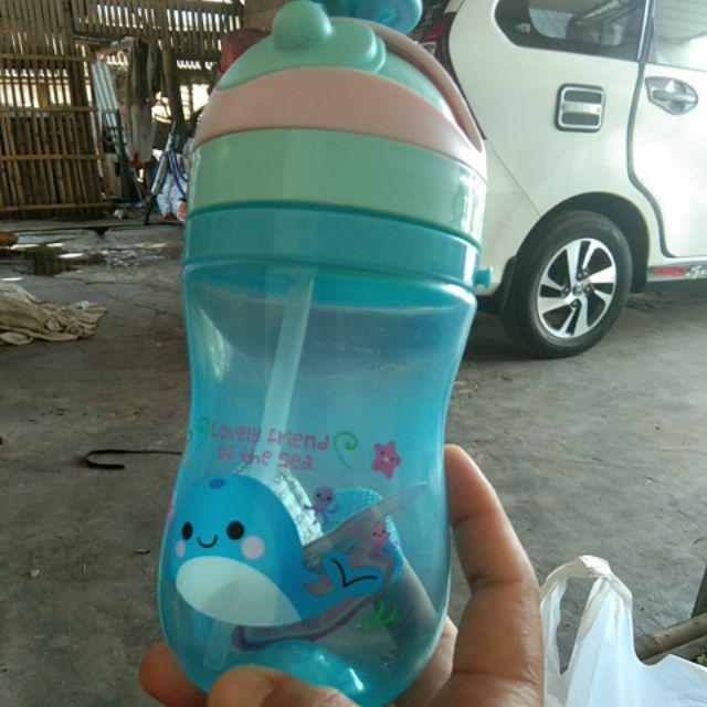 [ Cod ]botol Minum Anak Karakter Bpa Free 450 Ml (h330)/ Botol Anak Unik[gojek/grab]