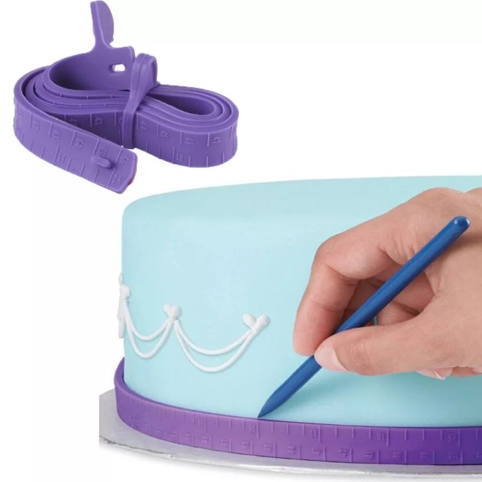 

Penggaris Kue Silikon Untuk Fondant Soft Ruler Measuring Tools Fondant