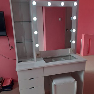 LEMARI  3PINTU DAN MEJA RIA  LAMPU  Shopee Indonesia