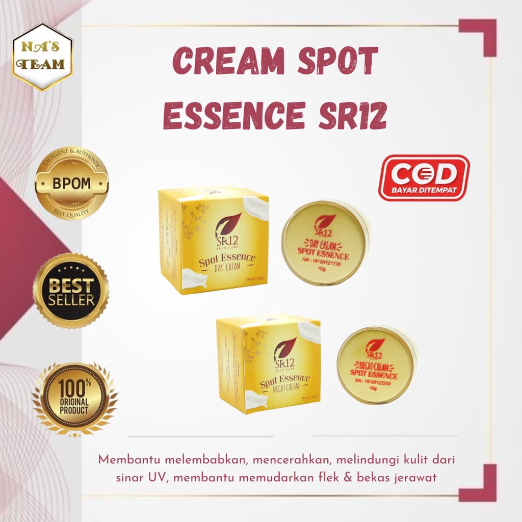 

TUMPAS BEKAS JERAWAT BPOM / CREAM SPOT ESSENCE DAY & NIGHT SR12 / HILANGKAN FLEK HITAM MEMBANDEL