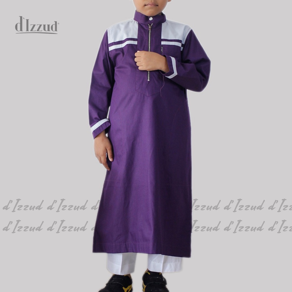 Gamis Anak Laki Laki Lengan Panjang Baju Koko d'Ihsan Model Casual Bahan Katun Premium