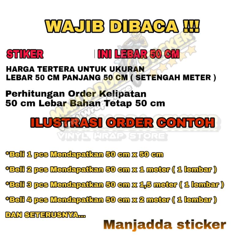 STIKER SKOTLET BUNGLON WARNA PUTIH MUTIARA SUPER GLOSSY