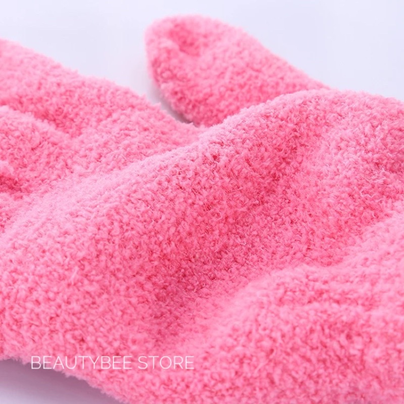 SOFT BATH GLOVES / SARUNG TANGAN HANDUK PENGERING RAMBUT/ TUBUH LINE SILUBI