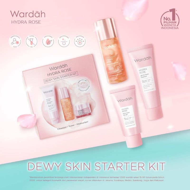 Wardah Hydra Rose Dewy Skin Starter Kit