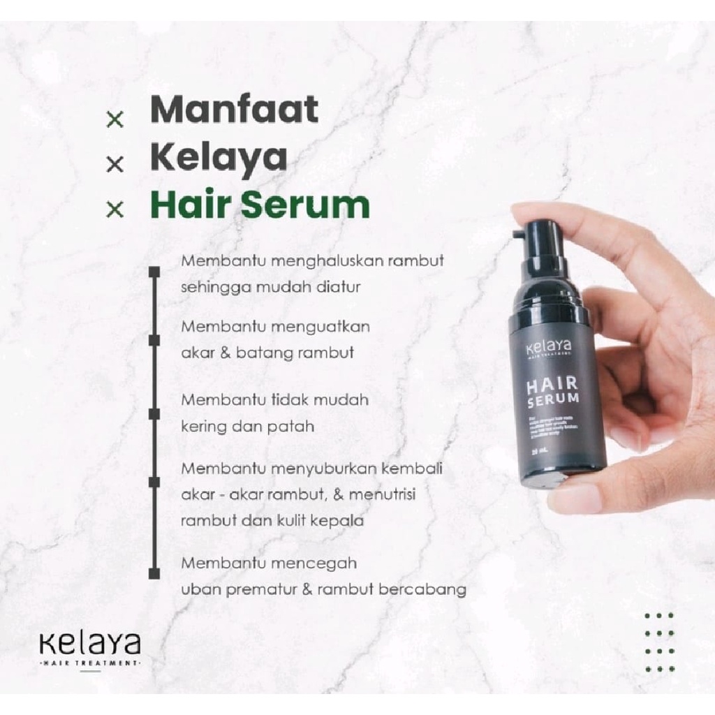 KELAYA SHAMPOO + MINYAK KEMIRI + SERUM HAIR TREATMENT