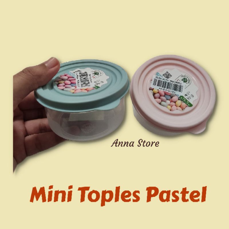 Toples Kecil Pastel Seika Pot Jar Plastik Bagus Tebal Tempat Bumbu Aksesories Jarum Pentul Peniti