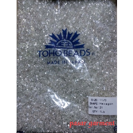 Payet Jepang Toho Silver Hexagon 11/0 @ 100 gram