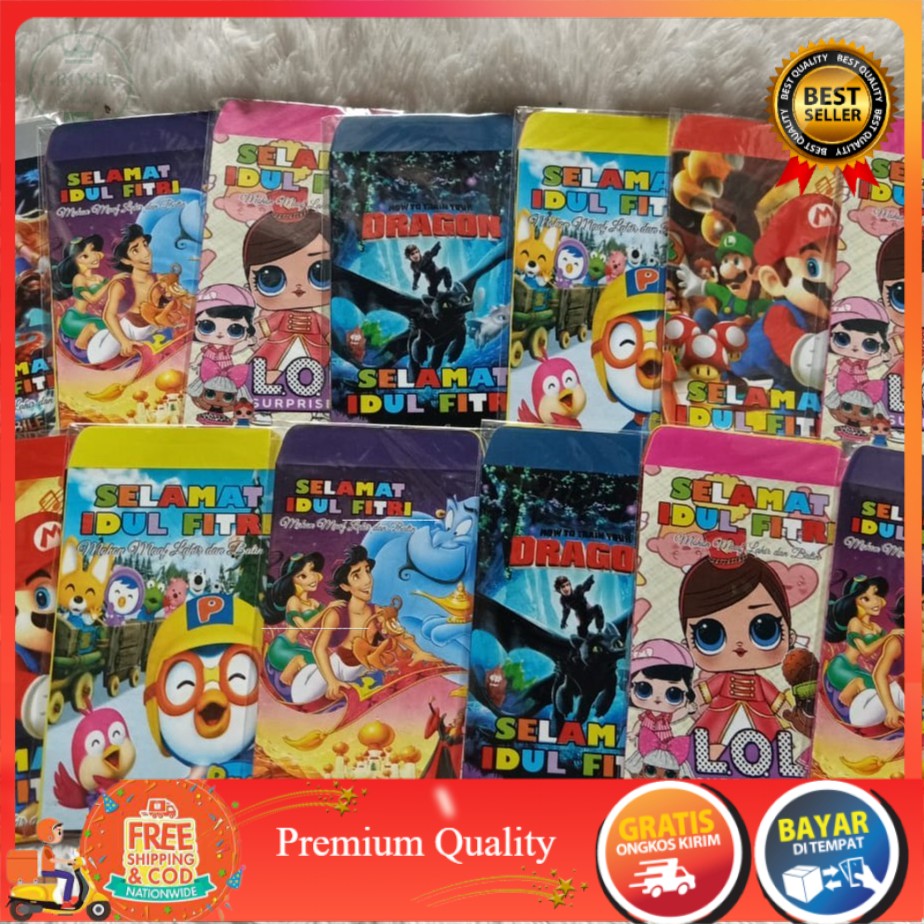

Amplop Lebaran Motif Kartun Termurah Isi 6pcs GROSIR.SUKOHARJO