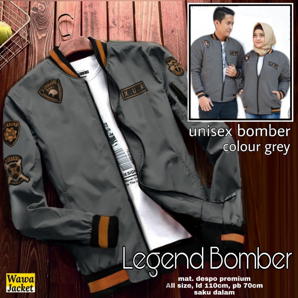 Urband Legend XUA - Jaket Bomber Pria Wanita Unisex | Baju PakaianMurah Premium by WAWA JACKET (COD)