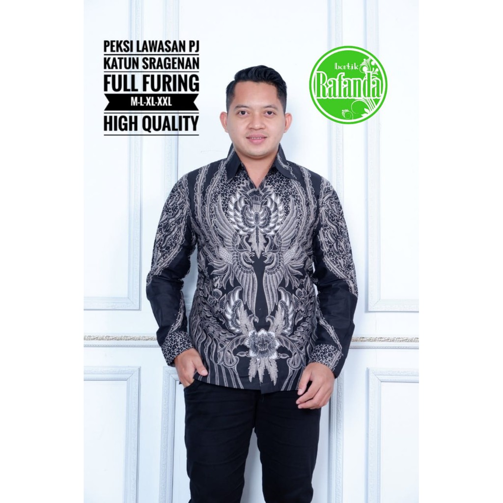 PEKSI LAWASAN RAFANDA BATIKSOLOAMANAH KEMEJA BAJU BATIK PRIA SOLO LENGAN PANJANG PENDEK LAPIS FURING ATASAN BATIK PREMIUM MODERN KATUN HALUS MAHKOTA BUNGA SATRIO SAE PRAKARYA NAGA BIRU BRAHMANA BIRU PROBOSETO ARESHA MAHKOTA PITA WAYANG PENDEK SEKAR