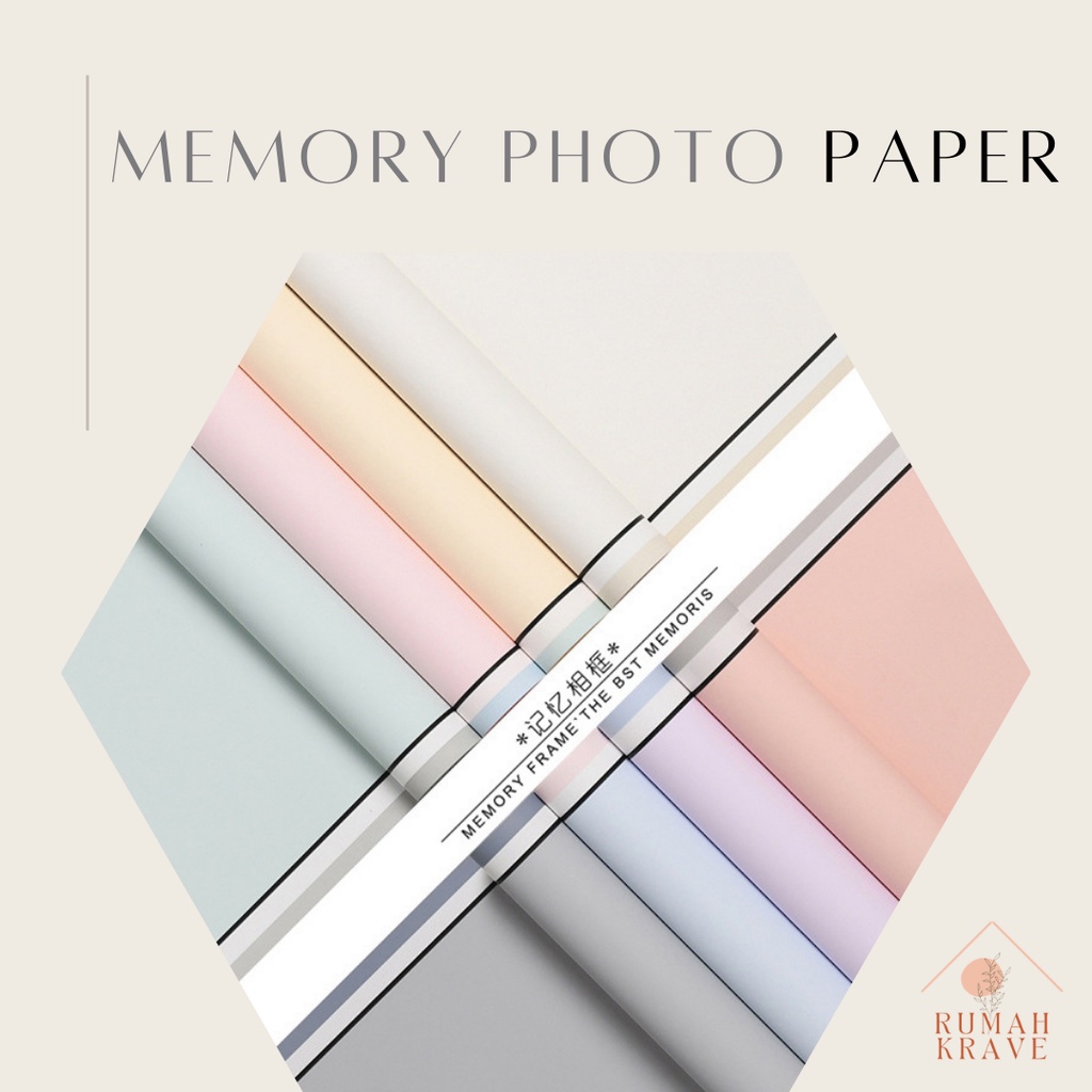 

RUMAH KRAVE - Photo Memory Cellophane Wrapping Paper Kertas Bunga Buket Kertas Kado