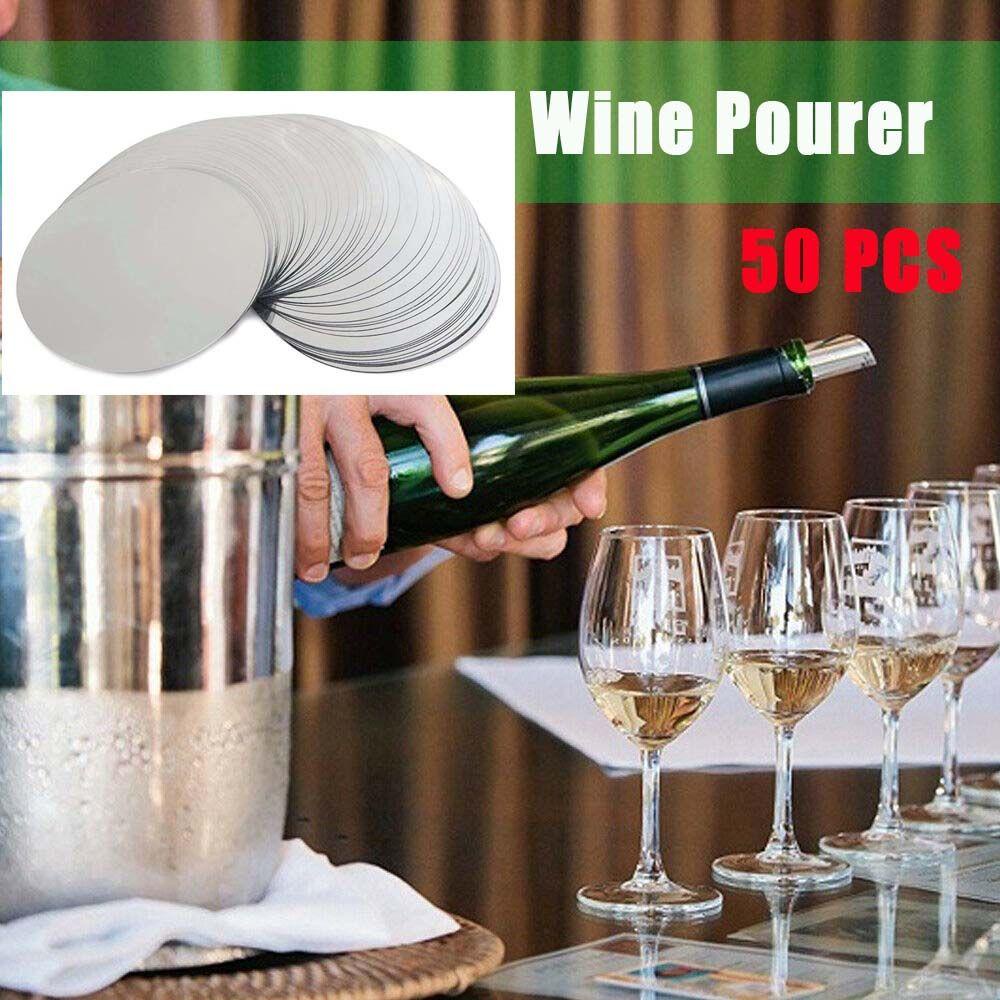 QUINTON Wine Pourer Portable 3inch Untuk Pesta Pernikahan Botol Anggur Anti Tetes Aluminium Foil Bar tools