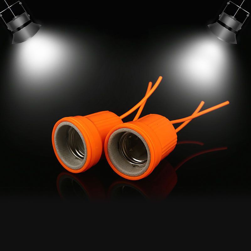 CRE  E27 Ceramic Waterproof Holder Base Screw Light Bulb Lamp Socket Flame Retardant Durable Material Safe Non Electric leakage